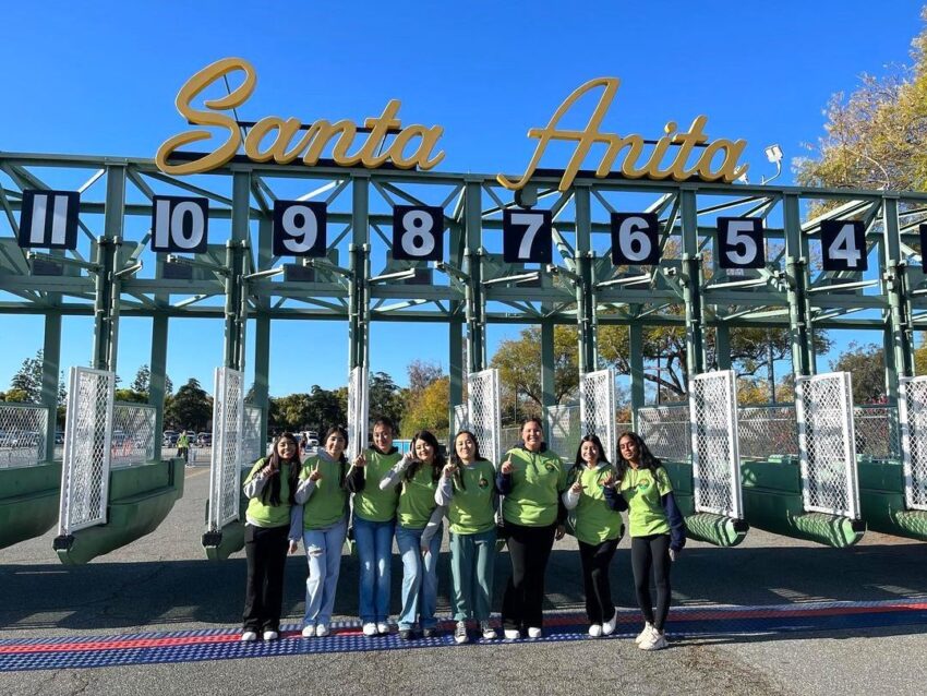 Leos and Laurels Club Volunteers at Santa Anita Park Derby Day
