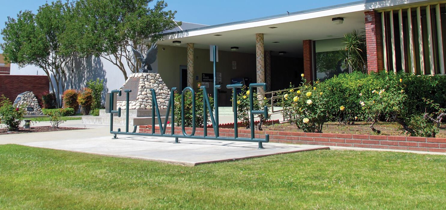 "Beautiful front lawn of the City of El Monte,hosting a public buedget workshop, showcasing lush greenery and vibrant landscaping in a sunny setting."